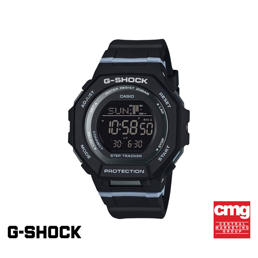 CASIO นาฬิกาข้อมือผู้หญิง G-SHOCK รุ่น GMD-B300-1DR สายเรซิน สีดำ