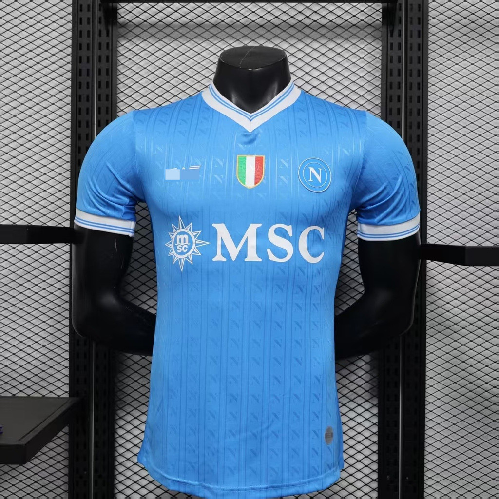 2025-26 SSC เสื้อฟุตบอลรุ่นผู้เล่น Napoli Blue – ที่ปรับแต่งได้คุณภาพสูงพร้อมชื่อและหมายเลข AAA+