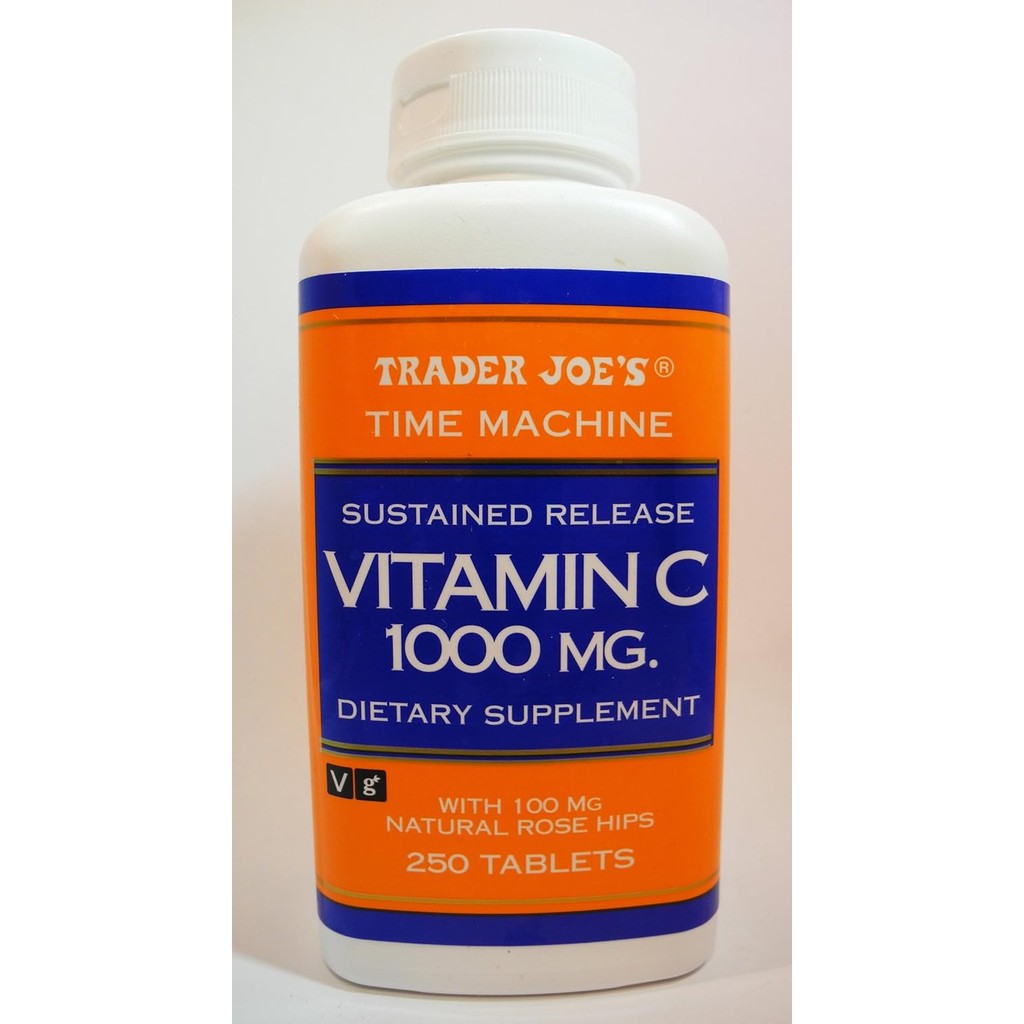 Trader Joes Sustained Release Vitamin C 1000MG ผลิตภัณฑ์เสริมอาหาร