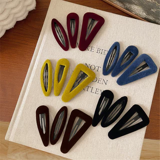 ปีใหม่สีแดง หมาล่าเนื้อ กิ๊บติดผมหน้าม้าด้านข้าง BB คลิปแบน ปิ่นปักผม เทศกาลใช้
