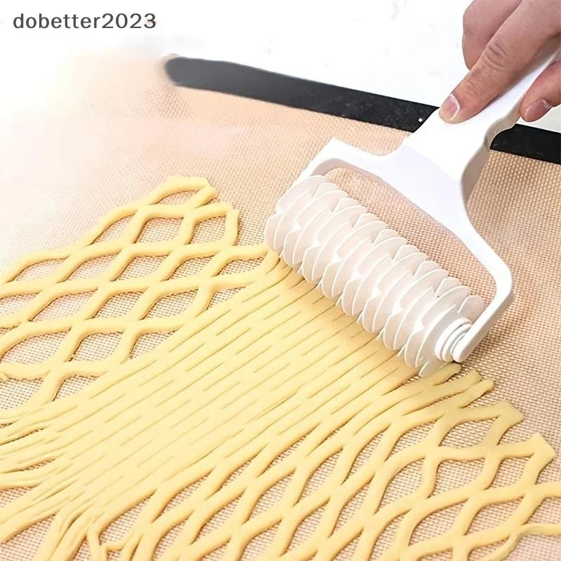 [DB] Pastry Lattice Roller Cutter พาย Pastry Dough Fondant พิซซ่าเค้กเครื่องตัด Roller Home Kitchen 