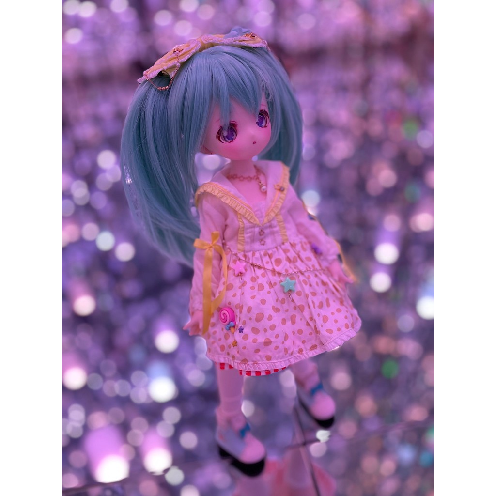 เสื้อผ้าตุ๊กตา bjd4 Points mdd msd Bear Sister Rabbit Sister Rabbit Peas Set Mirror Alice