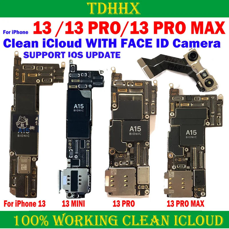 128g/256g 512GB เมนบอร์ดฟรี iCloud สําหรับ iPhone 13 Pro Max เมนบอร์ด ID CleanediCloud หลัก Logic Bo