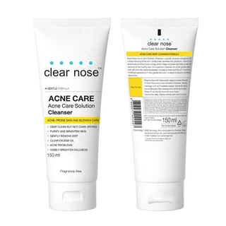 Clear Nose เคลียร์โนส แอคเน่ แคร์ โซลูชั่น คลีนเซอร์ 150 มล.