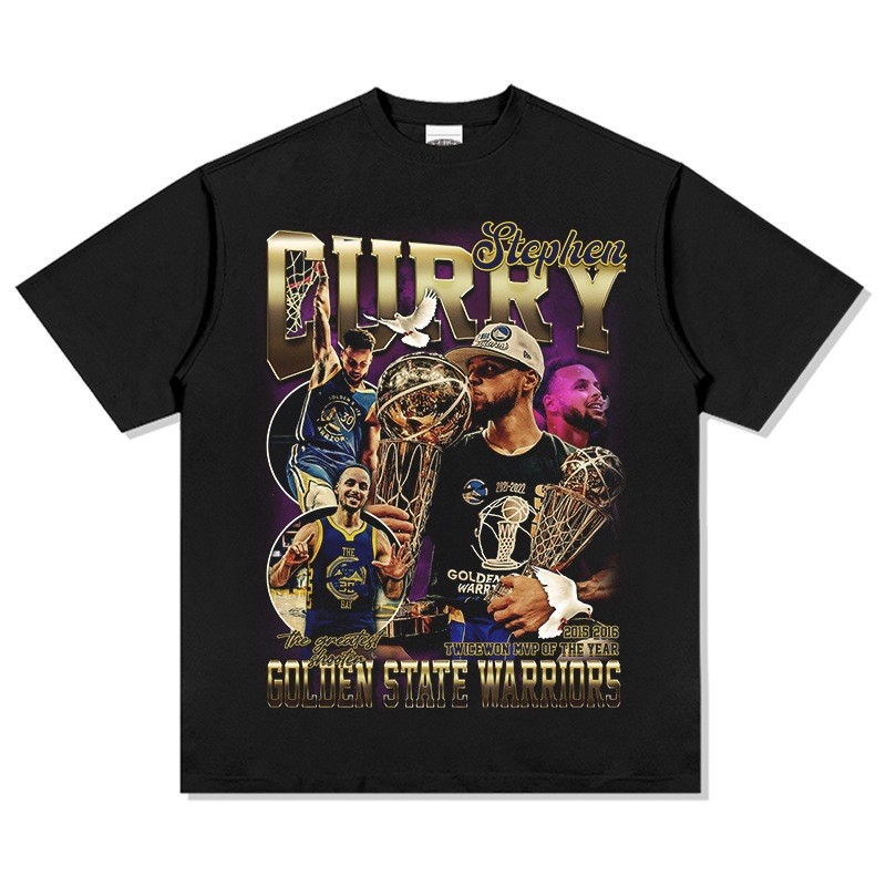 เสื้อยืดแขนสั้นสไตล์เรโทร принт американо Planer 2025 Irving James