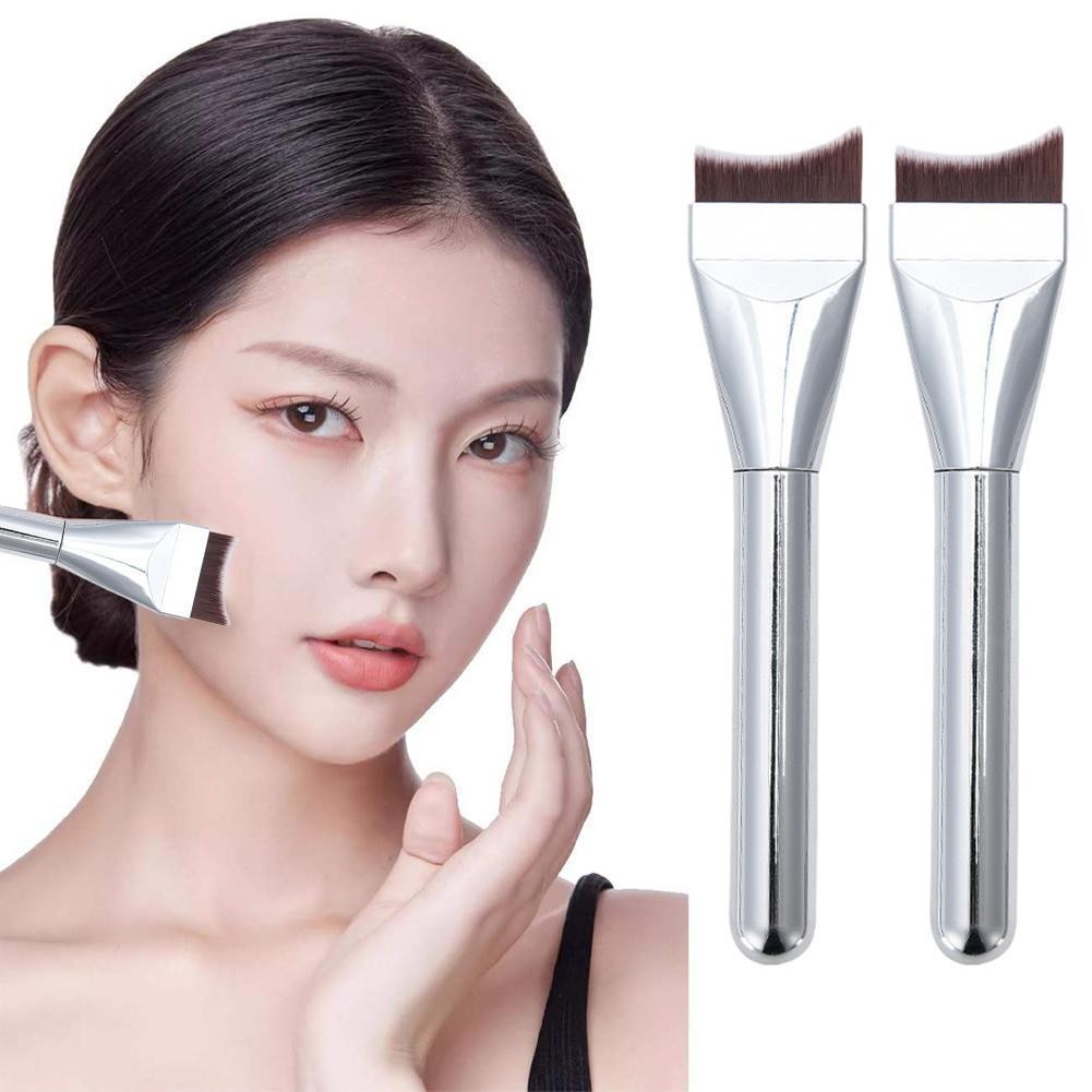 Fishtail Design Foundation Make-up Brush Do Not Eat Make-up Head Magic Flat Powder Brush Novice V8v3