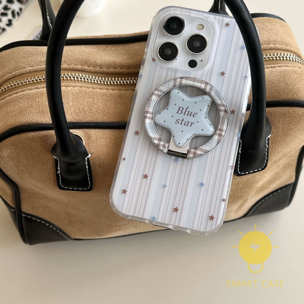 For เคสไอโฟน with Griptok Magnetic TPU Star with Griptok เคส Phone Case For iPhone 17 Pro Max 16 15 14 13 Cover  Aesthetic Korean Cute