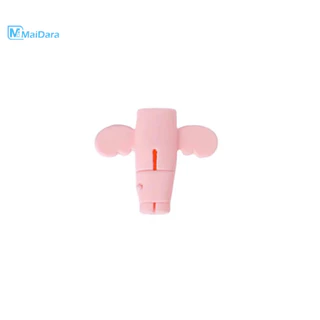 1pc ฝาครอบป้องกันสายเคเบิลข้อมูลเคสซิลิโคนอ่อนนุ่มป้องกันการแตกหักของสายชาร์จ เคสป้องกัน Little Angel DataCableProtector