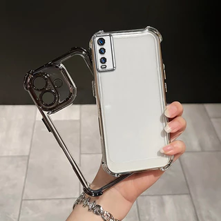 เคส Vivo V2026/V2027/V2043/V2032/V2048/V2029 สี่มุม Shock-proof โปร่งใส TPU เคสโทรศัพท์ SJDK
