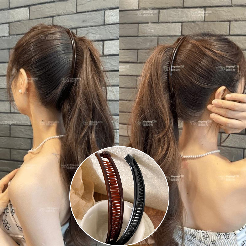 เซ็ตเครื่องสำอางผม: กิ๊บติดผมและหวี สำหรับทำทรงผมหน้าม้าและบันได้