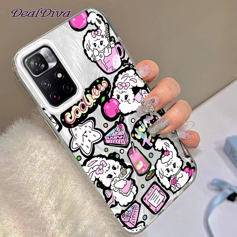 เคสโทรศัพท์กระต่ายขนมหวานเหมาะสําหรับRedmiหมายเหตุ 10 12 13C 13 9C 10A 9C 9 9A 13 8 A3 11 11s 14 10C