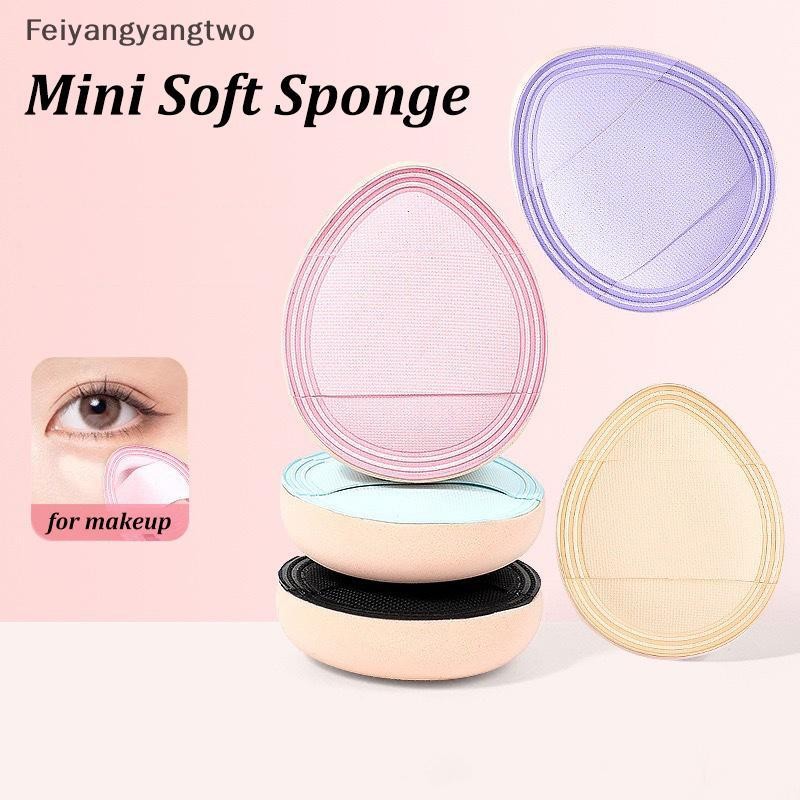 Feiyangyangtwo 1/3pcs Mini Finger Powder Puff Thicken Air Cushion คอนซีลเลอร์ Blusher แต่งหน้านุ่มฟอ