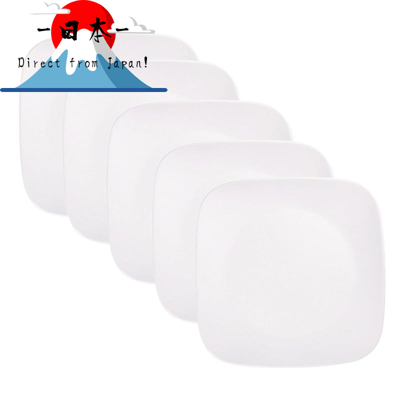 [Direct from Japan]
Corelle Plate Dish Width 22.5cm Break-resistant Lightweight Winter Frost White S