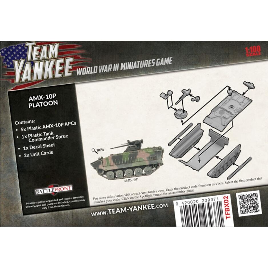 FOW Warfire TFBX02 1/100 ฝรั่งเศส AMX-10P Track Armored Infantry Transporter 5-Pack