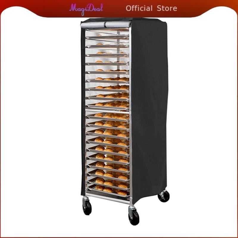 MagiDeal Bakery Single Rack Covers Wear Resistance Bread Rack Cover for Shop Bakery