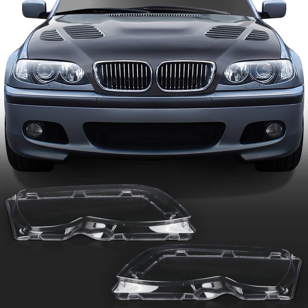 เปลี่ยนฝาครอบเลนส์ไฟหน้าสําหรับ BMW E46 2001-2005; สําหรับ BMW 320i/325i/325xi/330i/330xi 2001-2005,