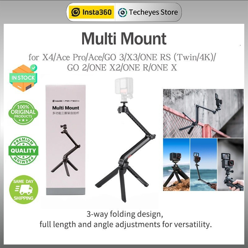 Ta360 Multi Mount สําหรับ X4/Ace Pro/Ace/GO 3/X3/ONE RS Twin/4K/GO 2/ONE X2&HT99 LN6J