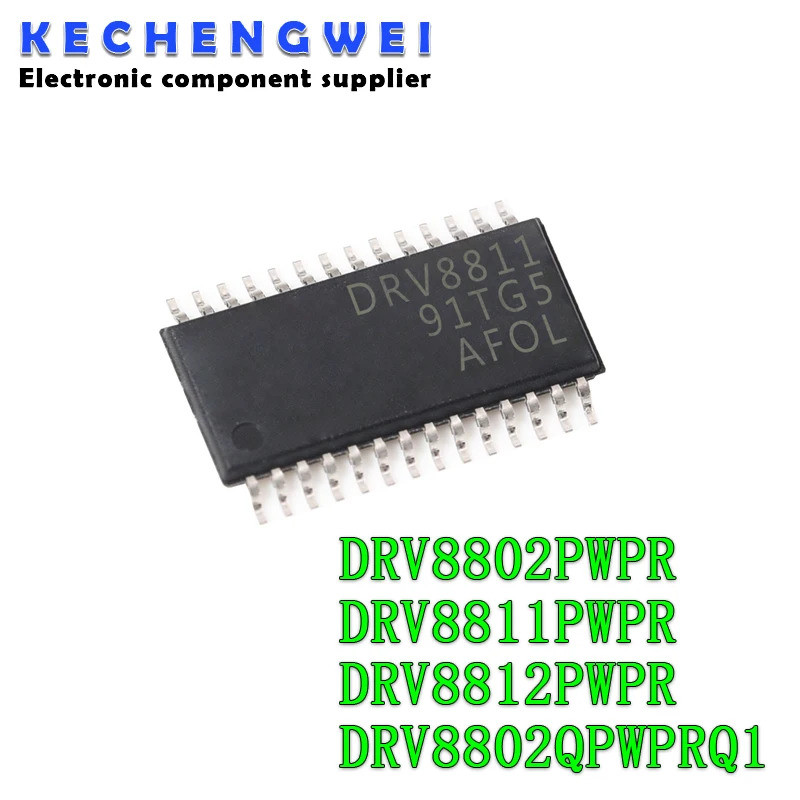 5PCS DRV8802PWPR DRV8802 DRV8811PWPR DRV8811 DRV8812PWPR DRV8812 DRV8802QPWPR DRV8802 HTSSOP-28 ชิป 