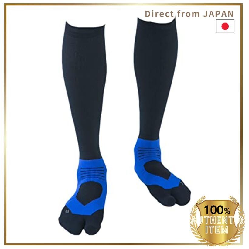 ランテージ Athlete Round PRO v2 ถุงเท้ากอล์ฟ สำหรับผู้ชายและผู้หญิง ป้องกันลื่น ขนาด 23-25ซม สีน้ำเงิน รุ