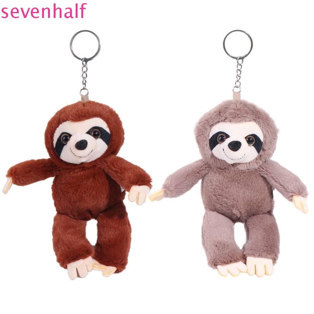 SEVENHALF Sloth จี้ขนาดเล็ก, ตุ๊กตานุ่มตุ๊กตาสัตว์ Plush Sloth พวงกุญแจ, น่ารักพวงกุญแจจําลองกระเป๋า