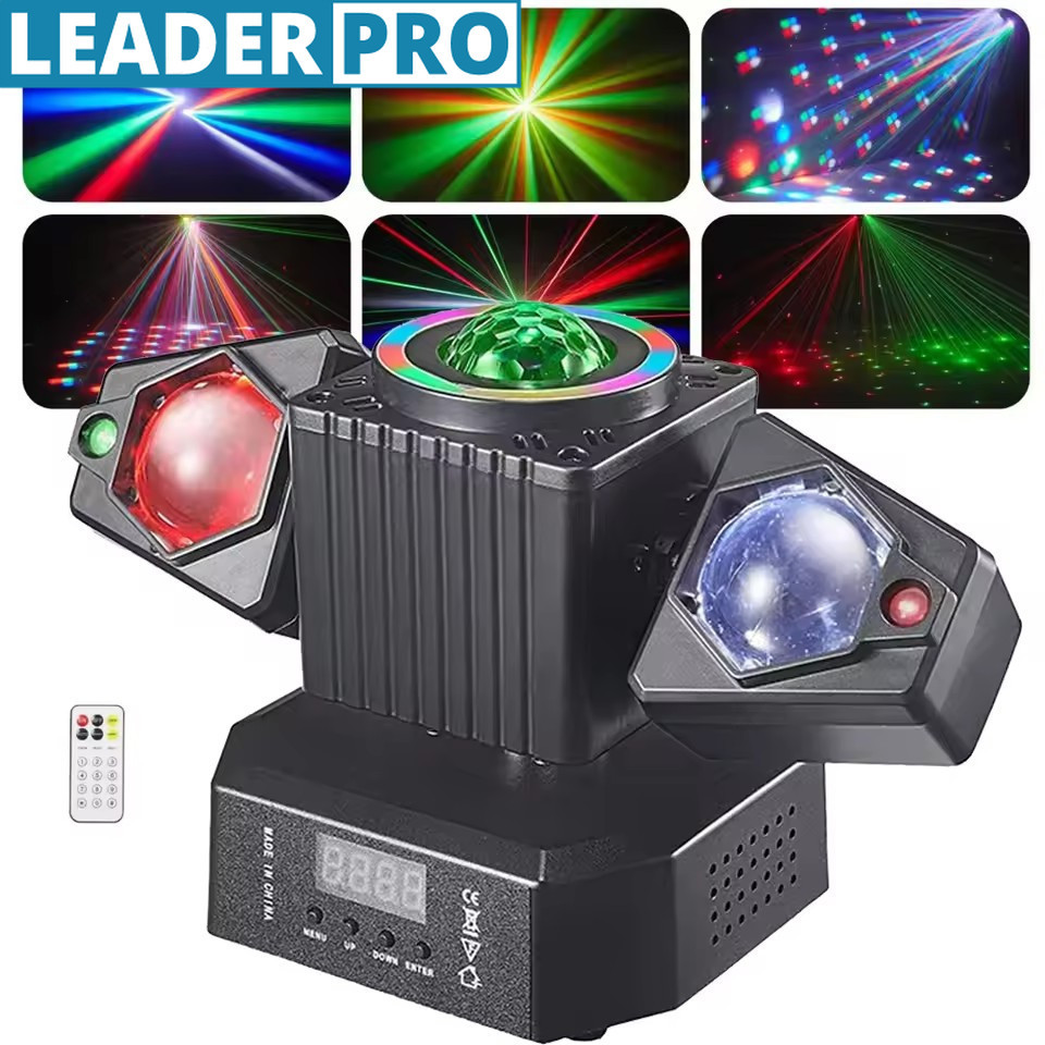 4 IN 1 LED Mini DJ Party Light 50W RGBW Stage Moving Head Light Bar Club Shows Dreamland Disco Party
