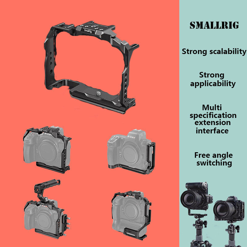 SmallRig ขยายกรอบเหมาะสําหรับ Nikon Z8 พิเศษขยายกรอบชุด Lshaped วงเล็บแบบบูรณาการ Cold Boot Design ก