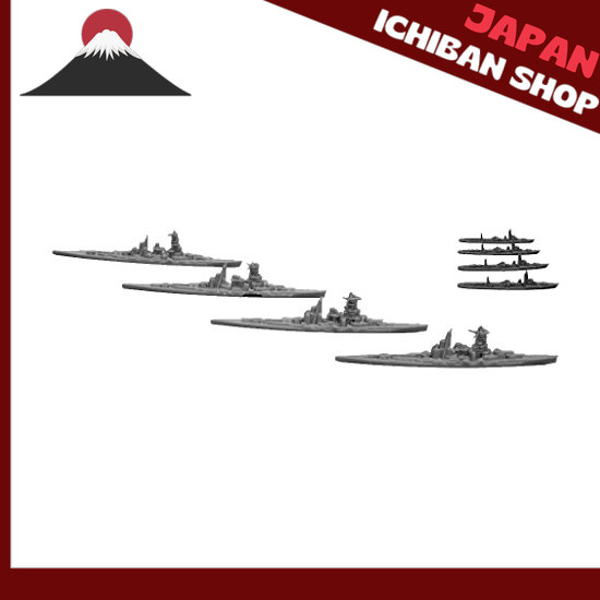 【จากประเทศญี่ปุ่น】 Fujimi Model 1/3000 Warship Series No.1 Battleship Kongo Hiei Haruna Kirishima / 