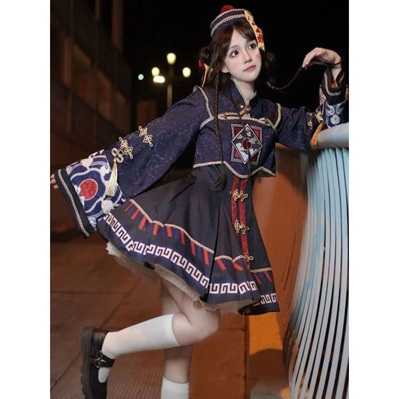 ชุดฮาโลวีนเด็ก ฮาโลวีน Sakuraji lolita Design Little Zombie lolita JSK Daily Light lo ชุด Zombie cos