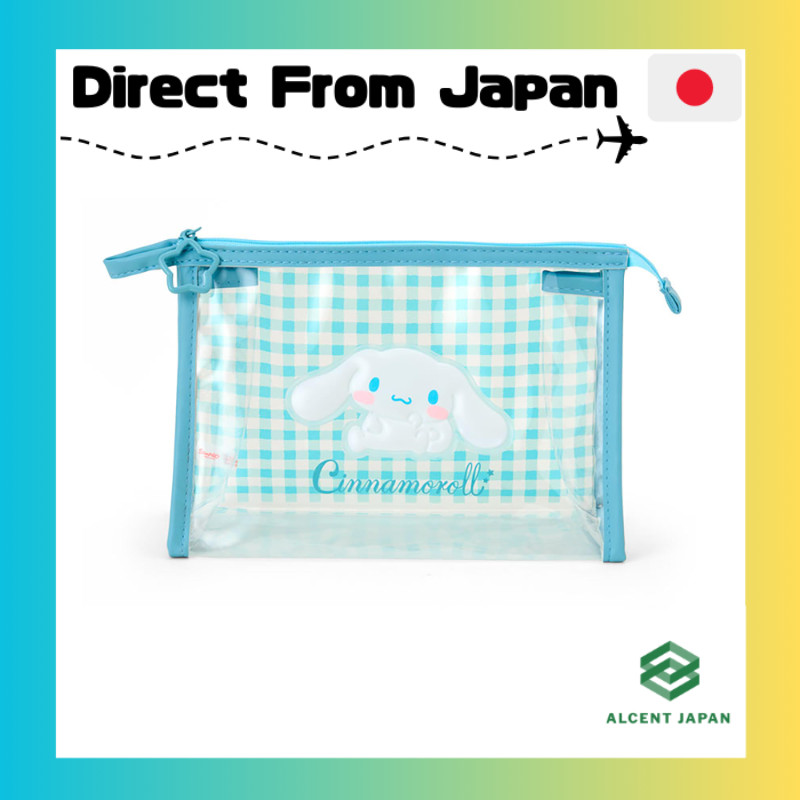 Sanrio (SANRIO) Clear Pouch Cinnamoroll Transparent PVC & Steel Zipper Closure Recommended Age 3+ Ap