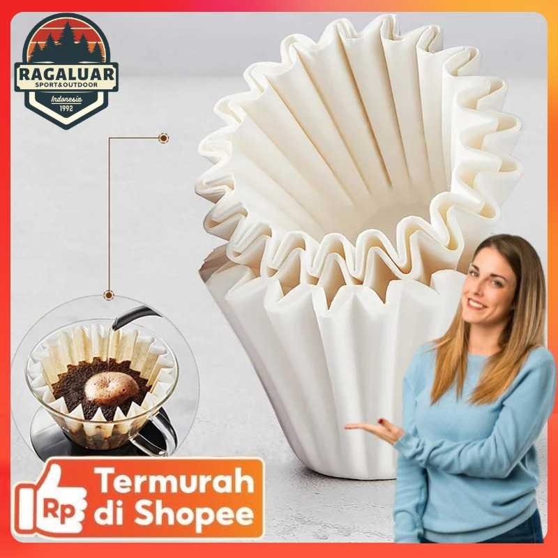 กระดาษกรองเวฟสองถ้วยเดียว V60 100 ชิ้น - AR1