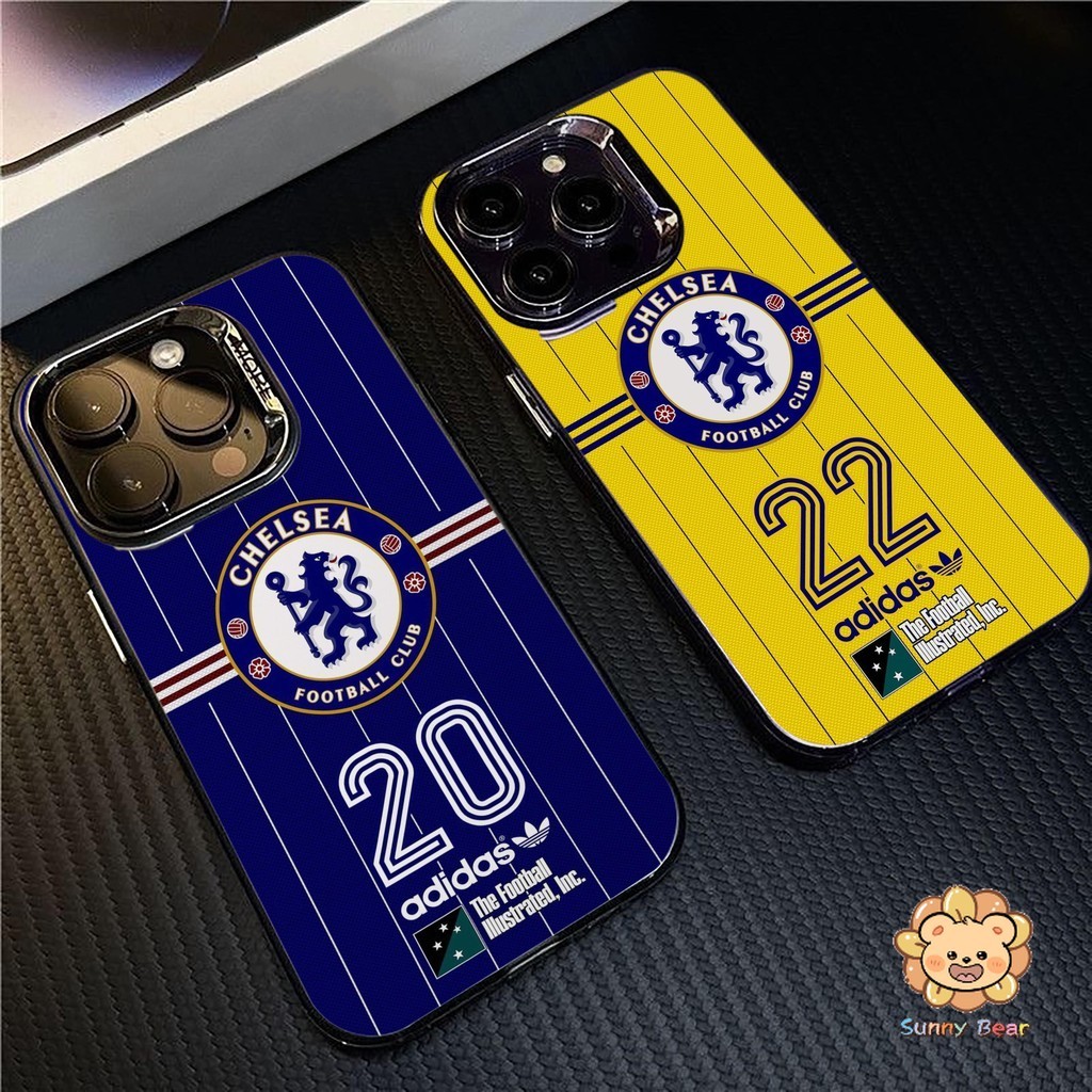 สโมสรฟุตบอลเชลซีSAMSUNG สําหรับSamsung A16 A05 A13 A14 A15 S23 S24 S25 Ultra A06 A12 A05s A54 A35 A51 A02s A32 A22 A03s A24 A53 SimpleสีทึบFros Frostedเลนส์ป้องกันเคสโทรศัพท์