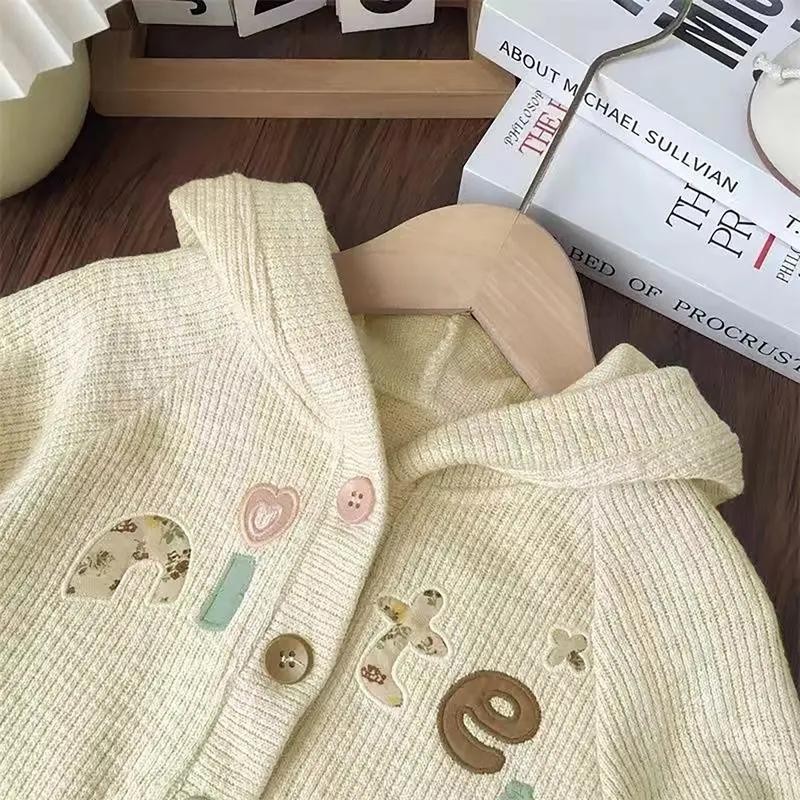 Dolemi Baby เสื้อกันหนาว  สำหรับเด็กผู้หญิง มีฮู้ด แขนยาว สไตล์เกาหลี คาร์ดิแกน เหมาะสำหรับเด็กอายุ 1-12 ปี น่ารัก - รูปที่ 5