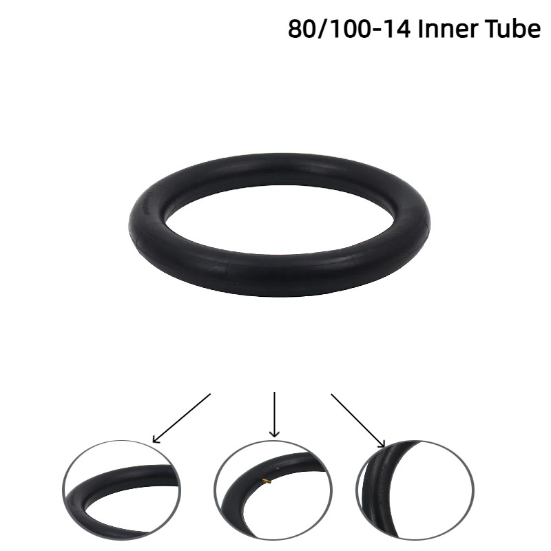 80/100-14 inner tube for electric moped folding bicycle, electric bicycle thickened and durable