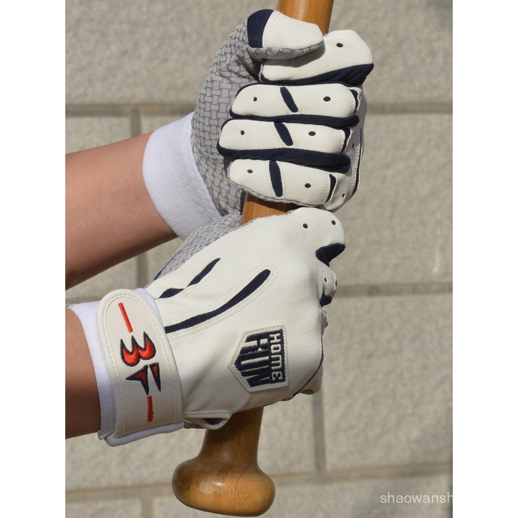 BF Baseball Family Youth Children Adult Baseball Softball Batting Gloves หนังแกะ PU Frisbee เอวธงรัก