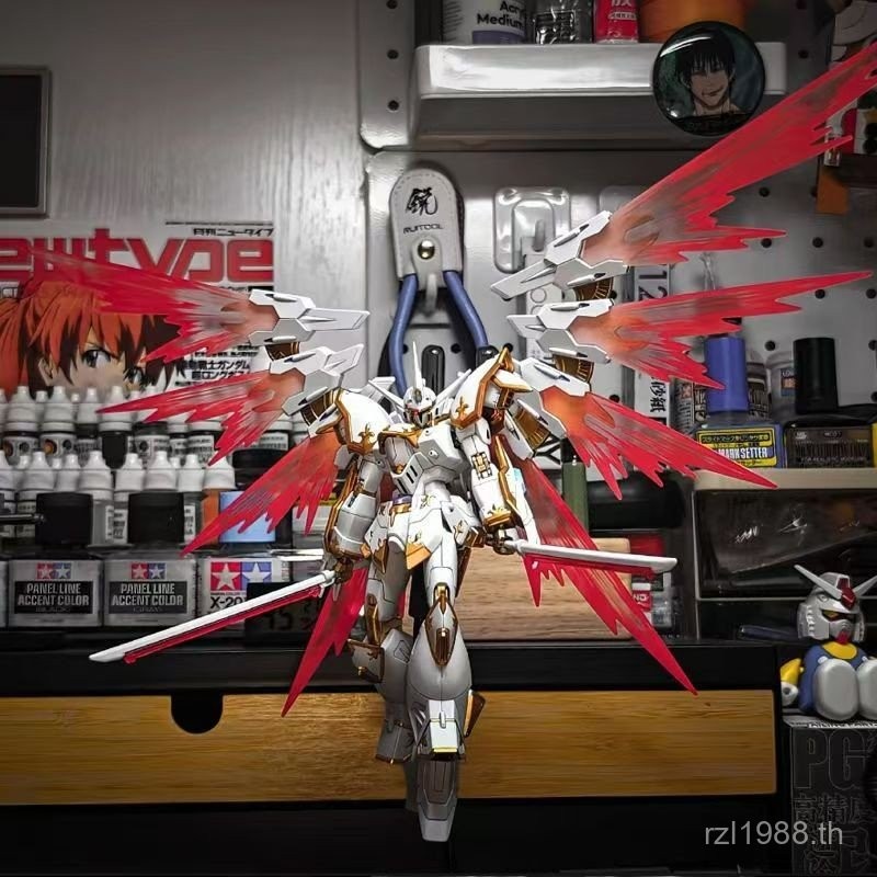 B HG Galoulo 1/144 Godbird Galoulo Assembly Model Mecha Water Delivery สติกเกอร์ 9.29 XLOO