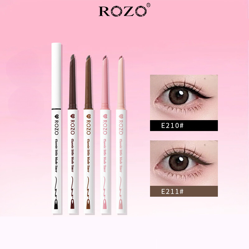 ROZO อายไลเนอร์ กันน้ำ ธรรมชาติ ติดทนนาน กันเหงื่อ อายไลเนอร์เรียบ