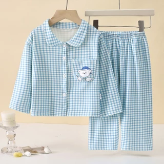 COCO ชุดนอนเด็กผู้หญิง เสื้อแขนยาว+กางเกงขายาว เนื้อนิ่ม รุ่นAHD59