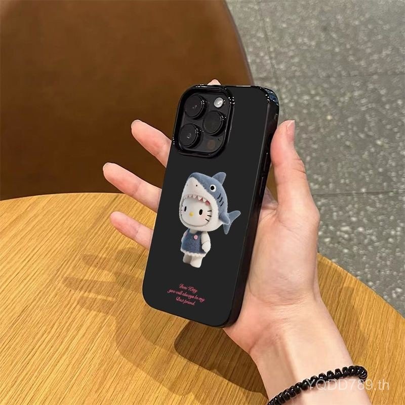 เคสโทรศัพท์เหมาะสําหรับiPhone 7 8 X XS XR XSMAX 11 12 13 14 15 16 Pro max Plus Shark KY Catกันกระแทก