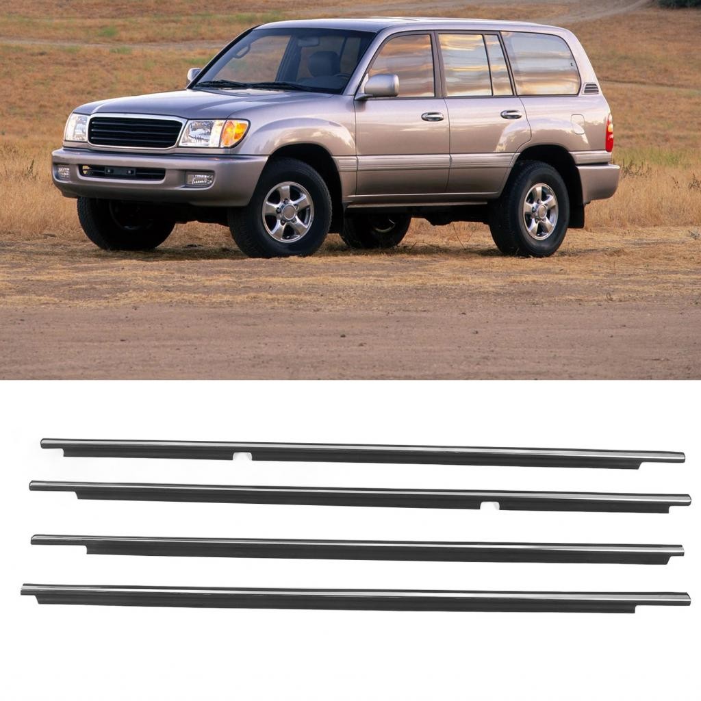 Acooto รถประตูหน้าต่างยาง Trim Weatherstrip Seal Kit สําหรับ Landcruiser FZJ105 HZ 105 Quiet ขับรถภา