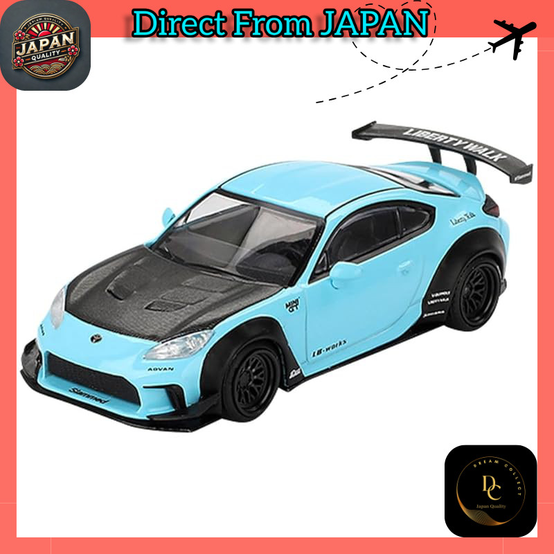 MINI GT 1/64 Toyota GR86 LB★Nation Baby Blue (Right-Hand Drive) Completed Model MGT00873-R