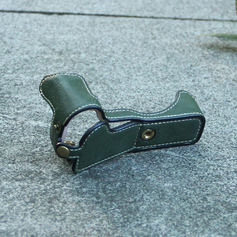 เหมาะสําหรับกระเป๋ากล้อง Micro Single m6II รุ่นที่สอง M6M200100Base G7X3 ป้องกันซองหนังครึ่ง G7X2