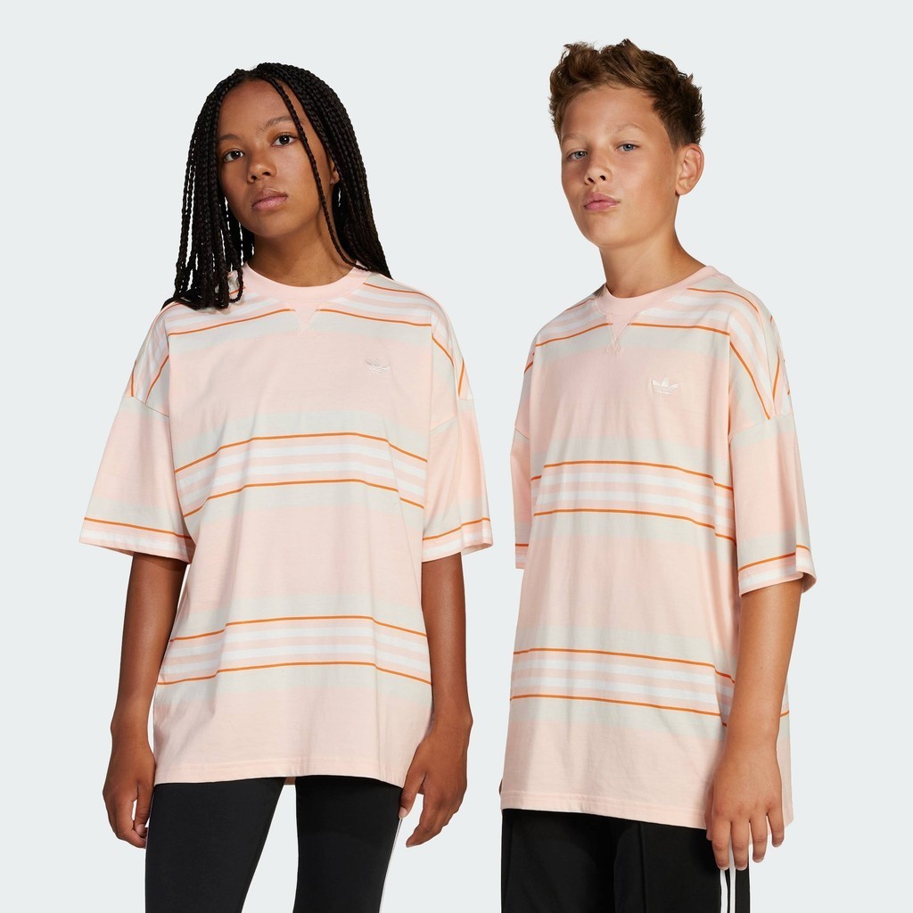 adidas Lifestyle Oversized Tee Kids Unisex Pink JC9079
