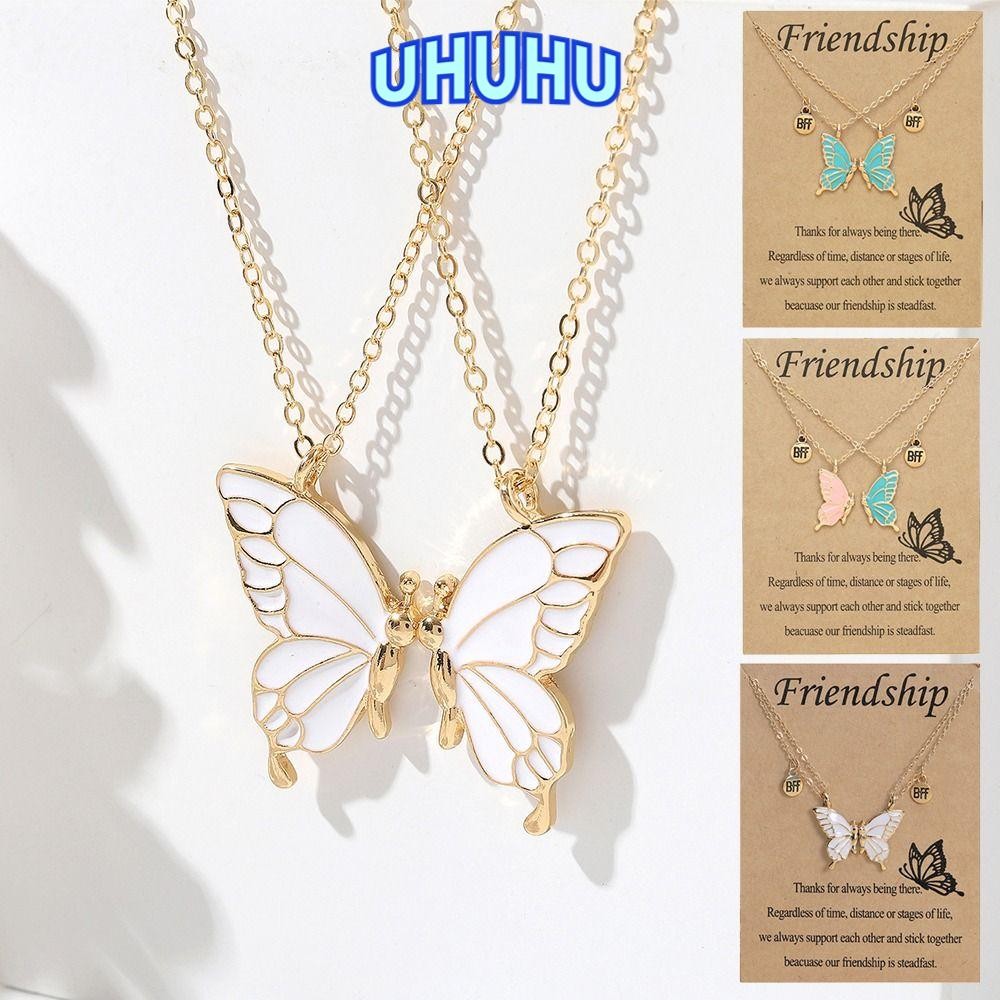 UHU Best Friend สร้อยคอสําหรับสาวผู้หญิงยาวระยะทางแฟชั่นเครื่องประดับ BFF สร้อยคอ