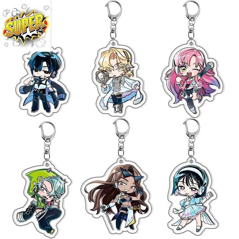 อะนิเมะ Alien Stage Chibis พวงกุญแจสําหรับผู้หญิงอุปกรณ์เสริมกระเป๋า Luka Ivan Till Mizi Hyuna Suai 