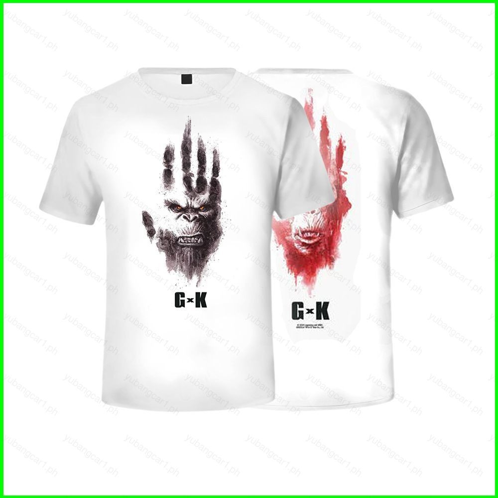 เสื้อยืดคอสเพลย์ Godzilla vs Kong 2 New Empire แขนสั้น ผ้า 3D สไตล์อะนิเมะ สำหรับฤดูร้อน