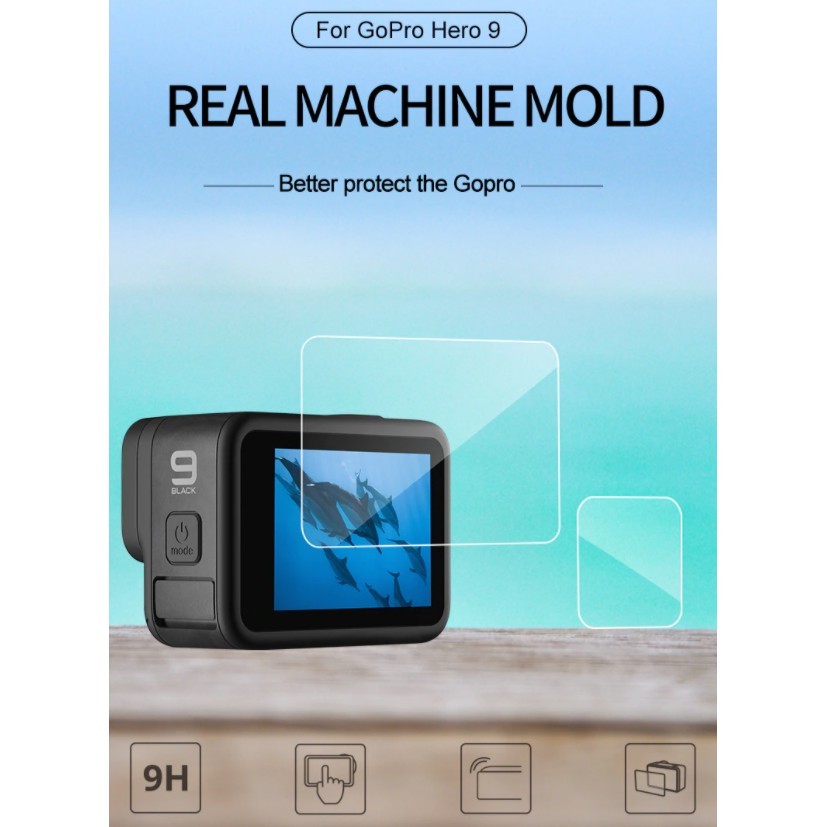 ฟิล์มกระจกTELESIN  For GOPRO hero9 /10/11/12.GP-FLM-901