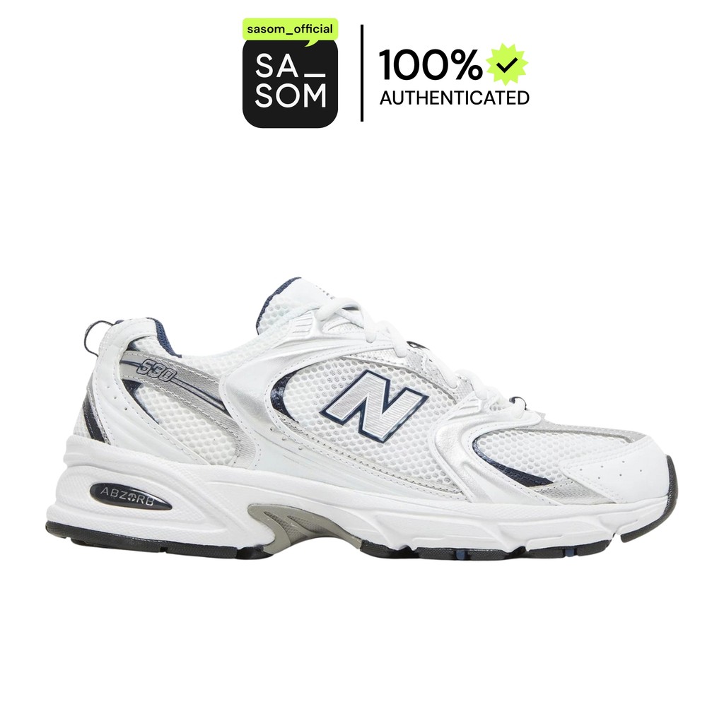 New Balance 530 White Silver Navy | ของแท้ ตรวจสอบโดย SASOM