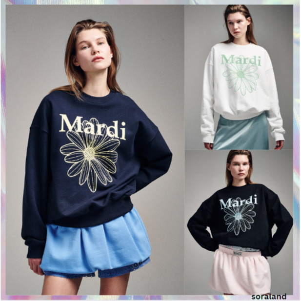 [MARDI MERCREDI] SWEATSHIRT FLOWERMARDI 6 สี