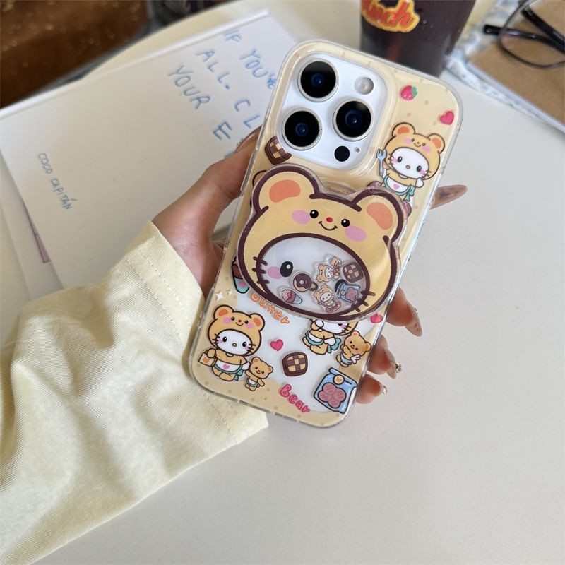 ฝาครอบหัวขนมแม่เหล็กที่ใช้งานได้ Samsung s23 เคสโทรศัพท์ s24s25s23ultra วงเล็บ s22plus Creative a15 