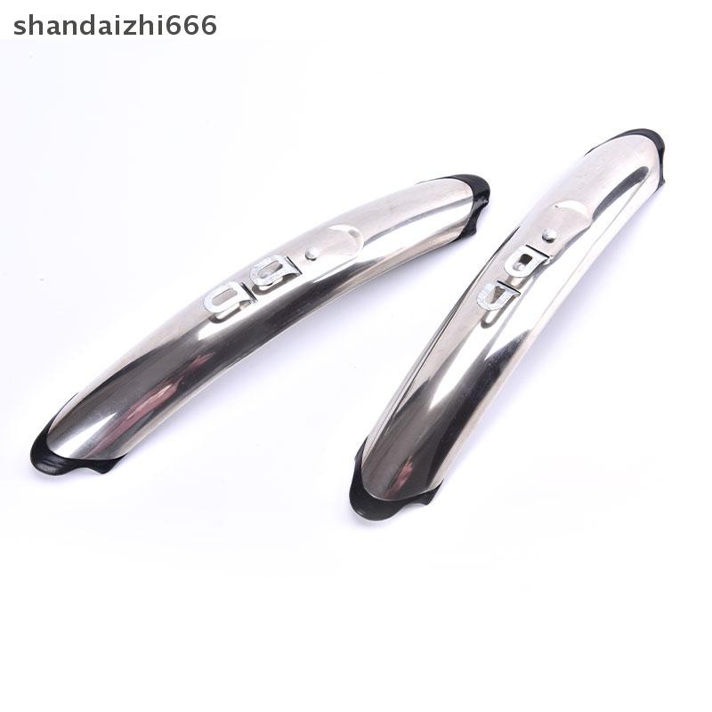 [shandaizhi666] Retro Bike Front Rear Fenders 700c 27 Stainless Steel Road Bike Mudguards [PH]